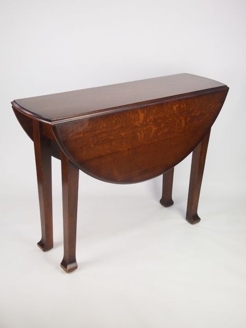 Antique Edwardian Oak Gate Leg Dining Table