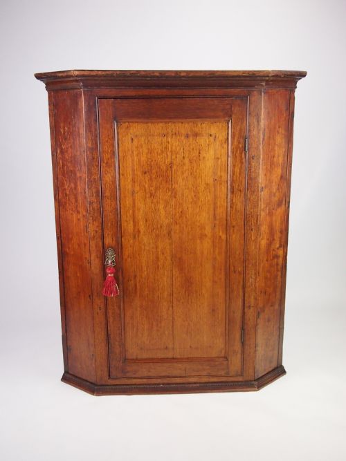 fig 1. Antique Hanging Corner Cupboard