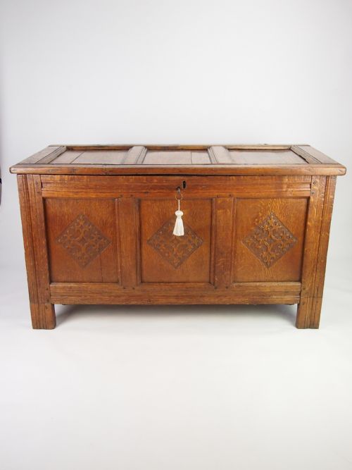 Antique 18th Century Oak Coffer