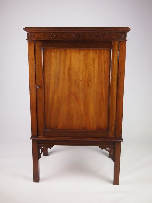 Antique Edwardian Mahogany Hall Cupboard / Drinks Cabinet