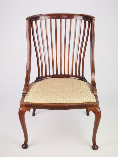 Fine Antique Edwardian Mahogany Tub Chair