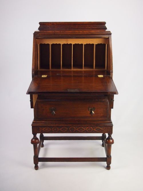 Small Vintage Oak Bureau