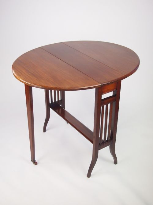 Antique Edwardian Sutherland Table with Label