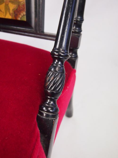 Antique Aesthetic Movement Ebonised Side Chair In The Manner Of Dr ...