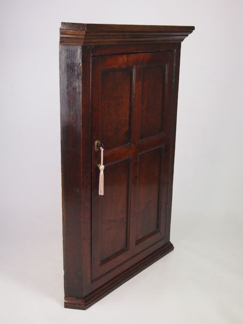 fig 1. George III Oak Corner Cupboard