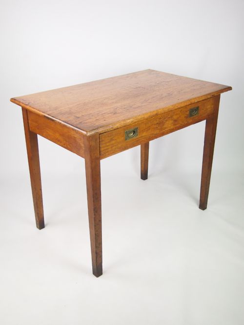 Vintage Oak Desk with Drawer
