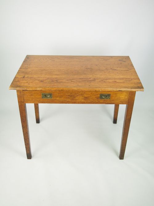 fig 1. Vintage Oak Desk with Drawer