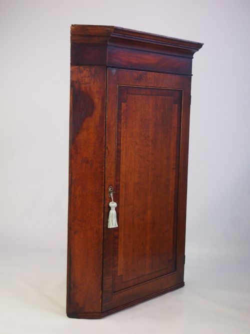 fig 1. Antique George III Oak Corner Cupboard