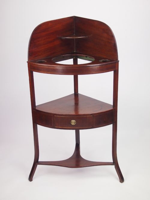 fig 1. Antique George III Corner Washstand