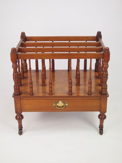 fig 1. Antique Edwardian Mahogany Canterbury