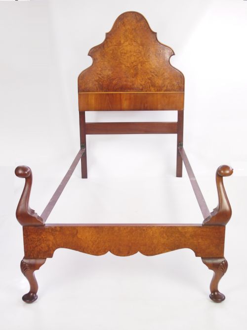 Burr Walnut Single Bed