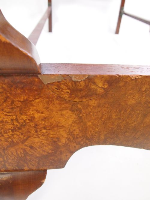 fig 2. Burr Walnut Single Bed