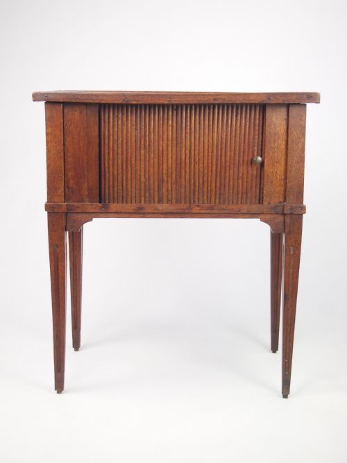Antique 18th Century Dutch Oak Bedside Table / Pot Cupboard
