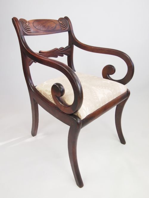 fig 2. Set 4 Antique Regency Dining Chairs