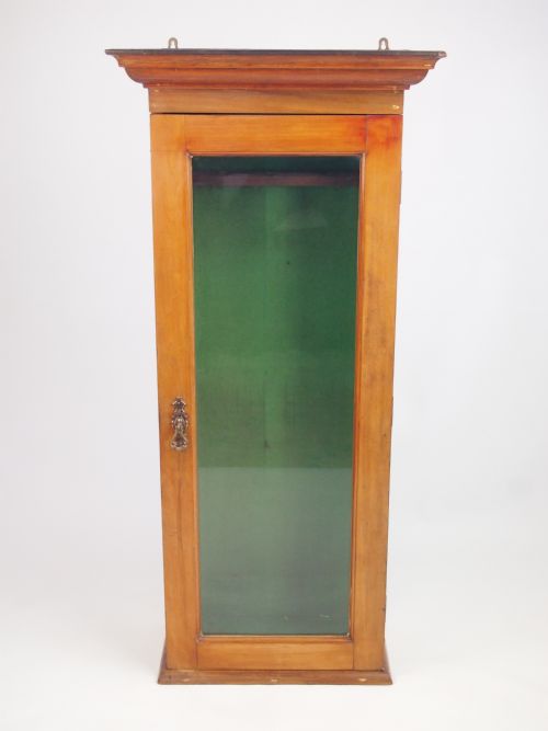 Antique Victorian Hanging Gun Cabinet / Rifle Cabinet