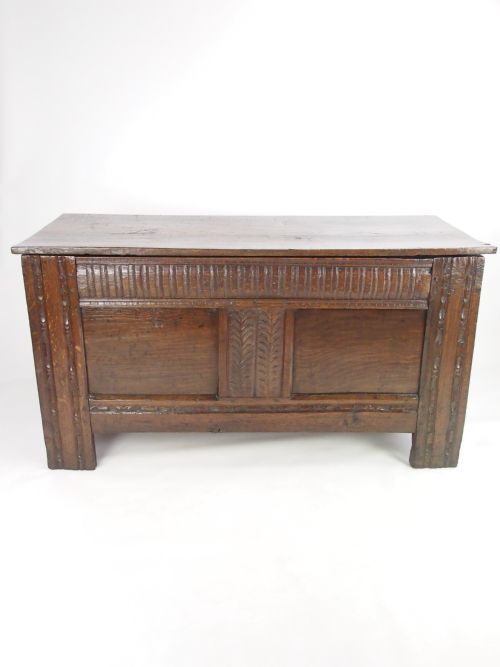 Antique 18th Century Oak Coffer / Coffee Table / Chest