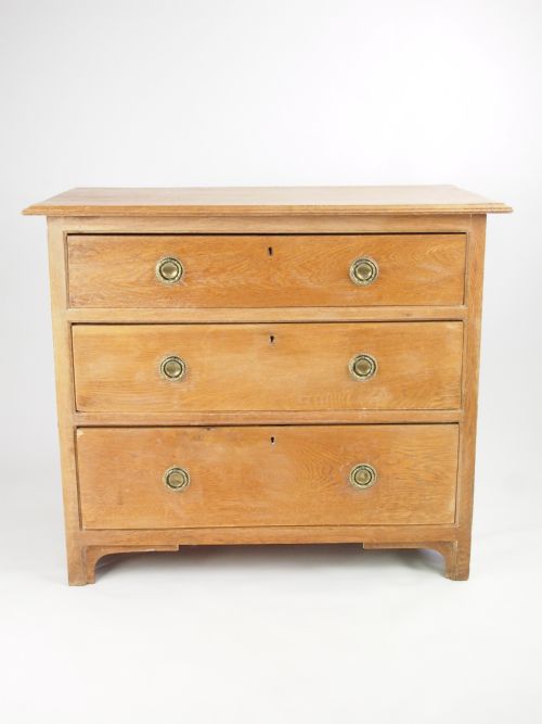 Vintage 1930s Stripped Oak Chest of Drawers