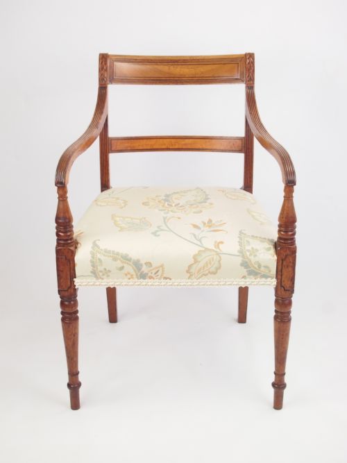 Antique Regency Bar Back Armchair - Desk Chair Dining or Hall Chair