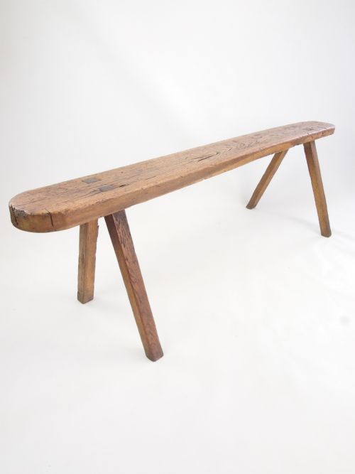 Antique British Oak Bench