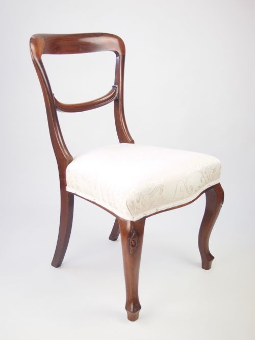 fig 1. Antique Victorian Roswood Balloon Back Chair by J Kendell & Co