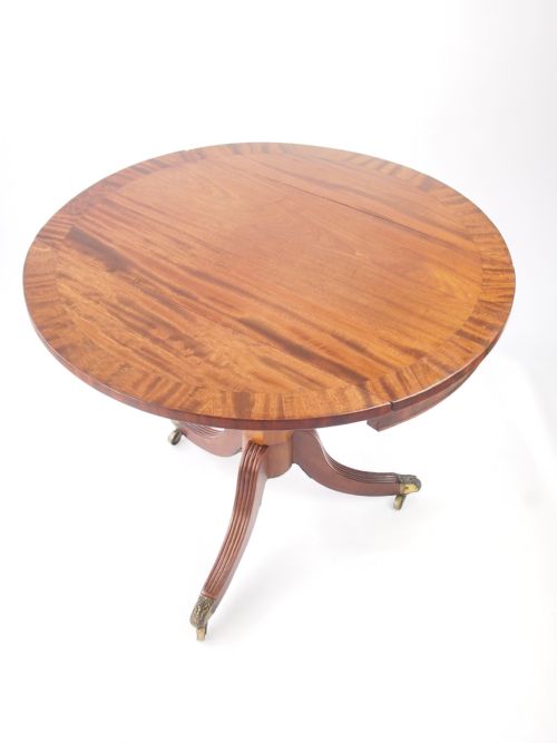 Antique Regency Mahogany Crossbanded Breakfast Table/ Georgian Dining Table