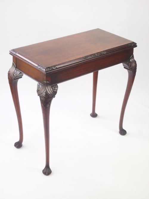 Antique Georgian Revival Card Table Circa 1900