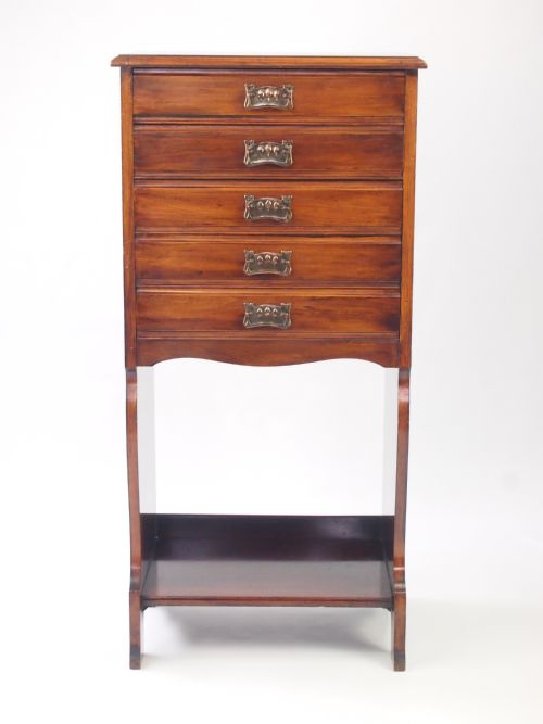 Antique Edwardian Music Cabinet / Chest / Filing Cabinet