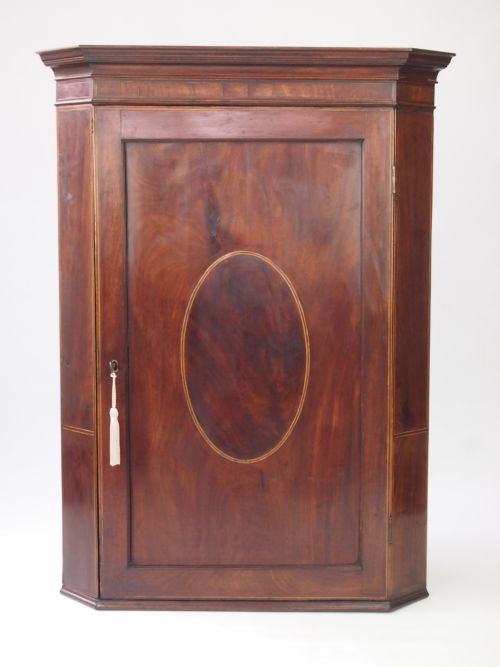 Georgian Mahogany Corner Cupboard Circa 1800