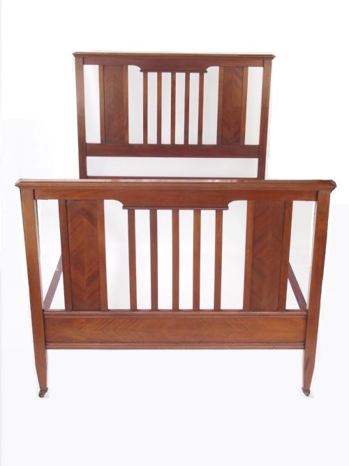 Edwardian Mahogany Double Bed