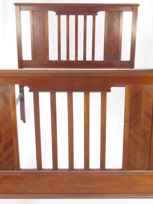 fig 1. Edwardian Mahogany Double Bed