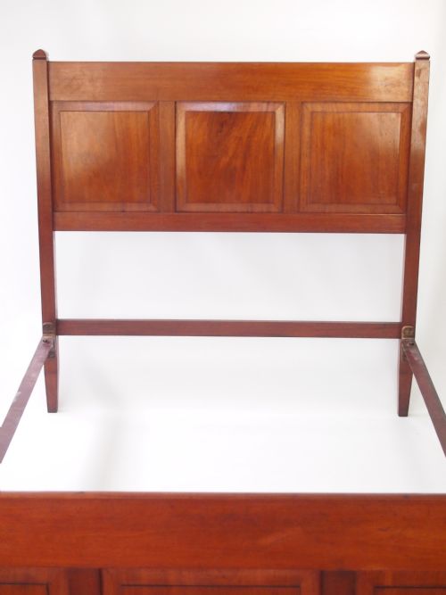fig 1. Panelled Mahogany Small Double Bed (75