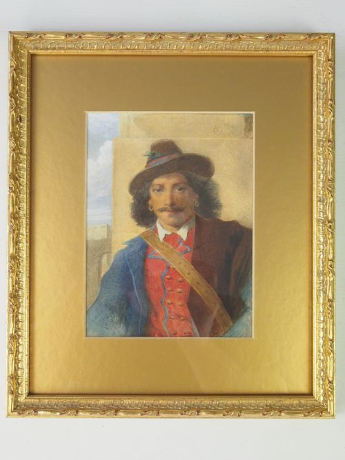 Small 19th Century English School Watercolour of a Gentleman