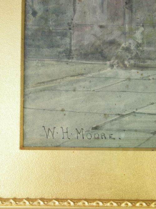fig 2. Signed Victorian Watercolour in Ornate Boxed Gilt Frame