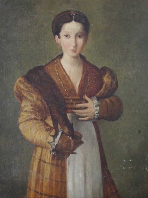 Portrait of a Young Lady After Parmigianino (1503/4-40) - Oil Painting