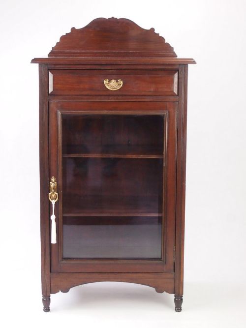 Antique Edwardian Music Cabinet / Bookcase