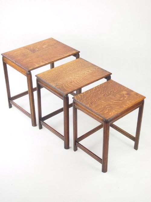 fig 1. 1930’s Oak Nest of Tables