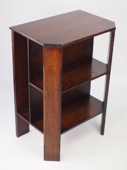 Art Deco Oak Book Table / Side Table / Bookcase