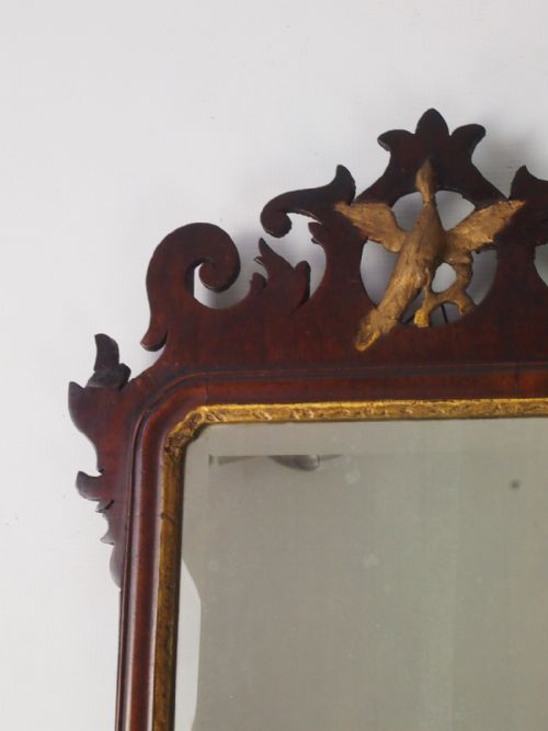 fig 1. Antique Georgian Mahogany Fretwork Mirror