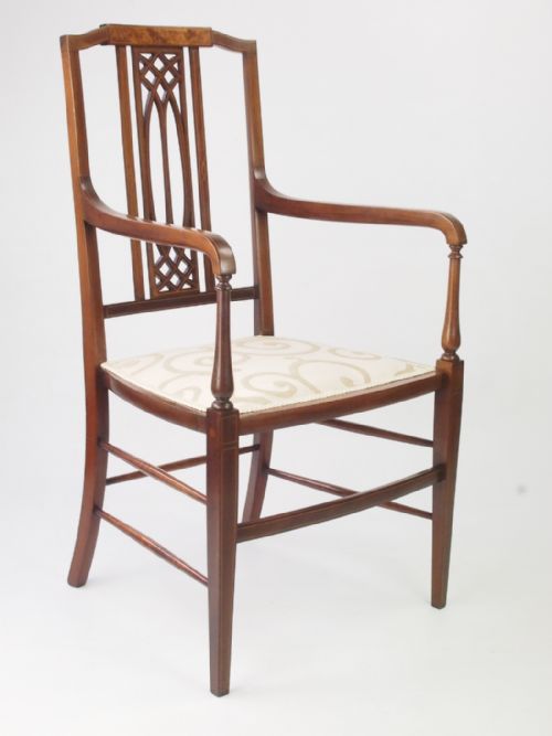 fig 1. Antique Edwardian Armchair / Desk Chair