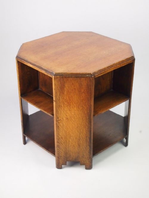 Art Deco Oak Book Table / Coffee Table