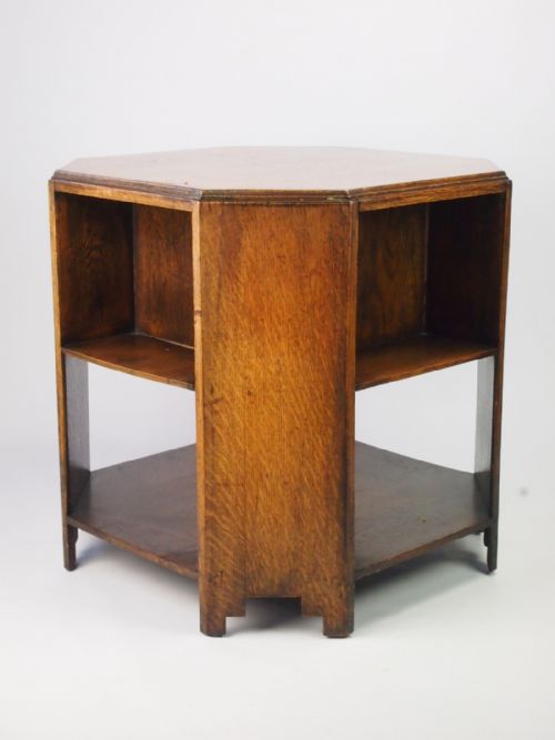 fig 1. Art Deco Oak Book Table / Coffee Table