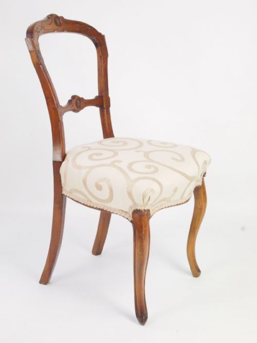 fig 1. Antique Victorian Balloon Back Chair