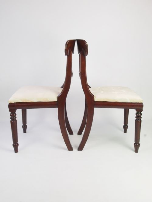 fig 1. Pair Victorian Mahogany Side Chairs