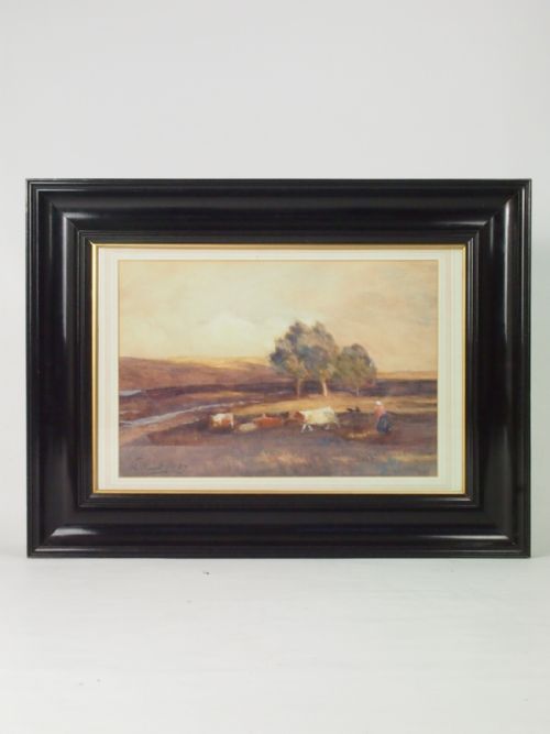 Breezy Morning, Watercolour by Thomas Hunt (Scottish 1854-1929)
