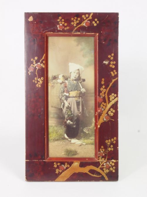 fig 1. Pair Antique Japanese Meiji Photo Frames