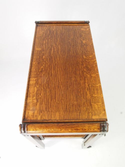 fig 1. 1930s Art Deco Metamorphic Oak Trolley