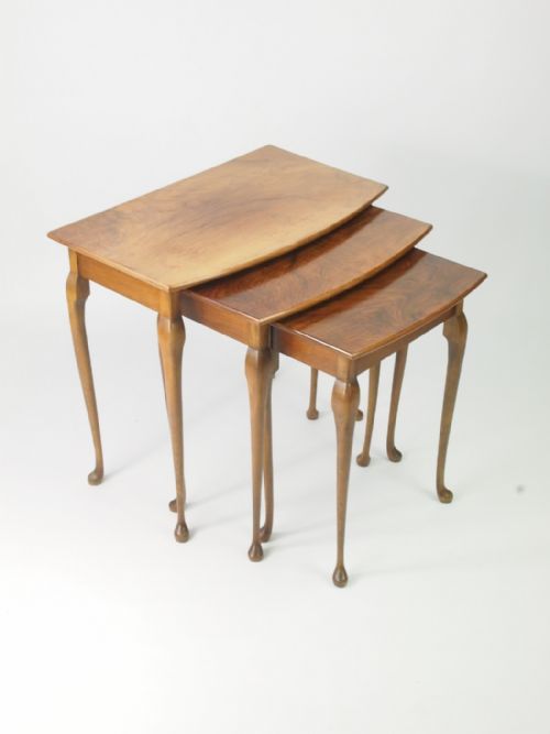 fig 1. Vintage Nest of Walnut Tables - Coffee Tables