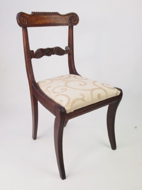 fig 1. Antique Regency Mahogany Desk Chair