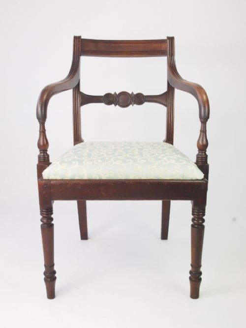 Antique Regency Mahogany Desk Chair