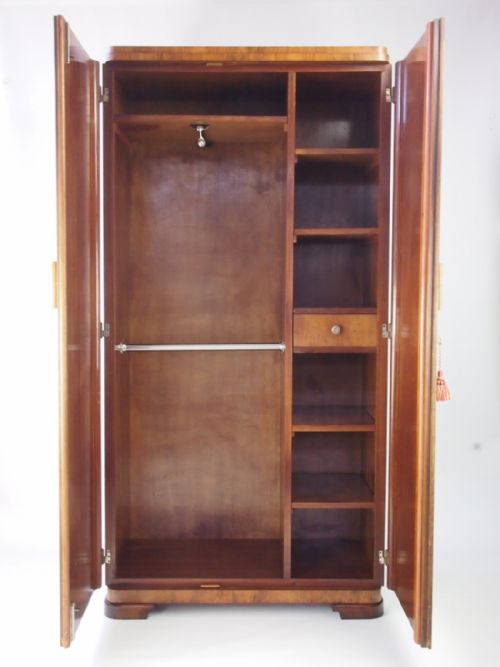 fig 1. Art Deco Walnut Gentleman’s Wardrobe